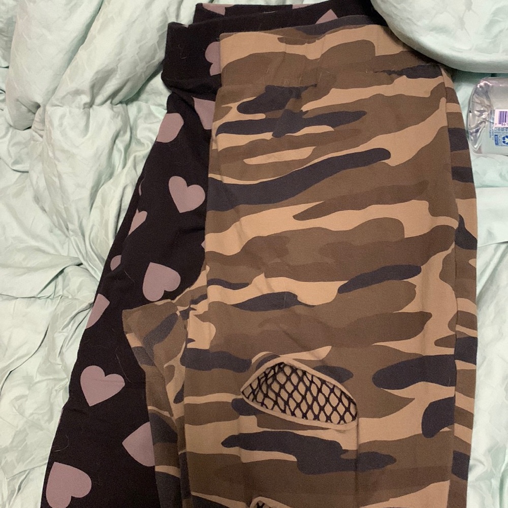 Two pairs size 3 of full length leggings